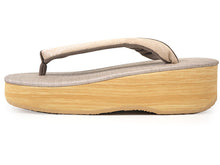 画像をギャラリービューアに読み込む, カレンブロッソ 草履 単品 S M L ベージュ 土台 アイボリー ペイズリー 鼻緒 ベージュ系 レディース カフェ草履 菱屋 Calen Blosso ゾウリ カフェぞうり 女性用 カジュアル 日本製 履物 着物 きもの 和装小物