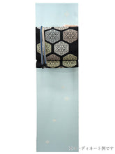 画像をギャラリービューアに読み込む, 正絹 小紋 反物 丹後ちりめん 水色 鮫小紋 松菱 フルオーダー 仕立て付き 着物 和装 和服 単品 飛び柄 ライトブルー ミントブルー 女性 レディース 送料無料