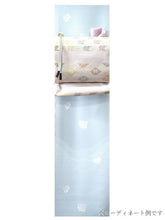 画像をギャラリービューアに読み込む, 正絹 小紋 反物 丹後ちりめん 水色 万筋小紋 源氏香 フルオーダー 仕立て付き 着物 飛び柄 ライトブルー 和装 和服 単品 女性 レディース 送料無料