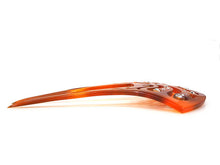 画像をギャラリービューアに読み込む, かんざし 和装 バチ型 べっこう風 ラインストーン 透かし彫り 二本足 和装小物 簪 髪飾り ヘアアクセサリー レディース 女性 和服 着物 ヘアアレンジ ロングヘア ミディアム 普段 結婚式 留袖 衿秀 アクリル樹脂 日本製