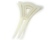 画像をギャラリービューアに読み込む, かんざし 和装 バチ型 白 ラインストーン 二本足 和装小物 簪 髪飾り ヘアアクセサリー レディース 女性 和服 着物 ヘアアレンジ ロングヘア ミディアム 普段 結婚式 留袖 衿秀 アクリル樹脂 ガラス 日本製