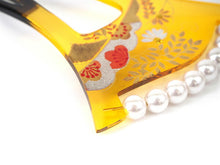 画像をギャラリービューアに読み込む, かんざし 和装 バチ型 べっこう風 梅 菊 藤 パール風ビーズ 二本足 和装小物 簪 髪飾り ヘアアクセサリー レディース 女性 和服 着物 ヘアアレンジ ロングヘア ミディアム 普段 結婚式 留袖 アクリル樹脂 人工真珠
