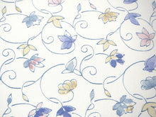 画像をギャラリービューアに読み込む, 着物 洗える着物 反物 レディース セミオーダー 仕立て付 オフホワイト地 青 花唐草 XS S M L XL 袷 単衣 和装 和服 女性 小紋 市田ひろみ好み 送料無料 きもの 羽織 コート ポリエステル