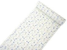 画像をギャラリービューアに読み込む, 着物 洗える着物 反物 レディース セミオーダー 仕立て付 オフホワイト地 青 花唐草 XS S M L XL 袷 単衣 和装 和服 女性 小紋 市田ひろみ好み 送料無料 きもの 羽織 コート ポリエステル