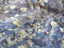 画像をギャラリービューアに読み込む, 着物 洗える着物 反物 レディース セミオーダー 仕立て付 青 青紫 更紗柄 XS S M L XL 袷 単衣 和装 和服 女性 小紋 市田ひろみ好み 送料無料 きもの 羽織 コート ポリエステル