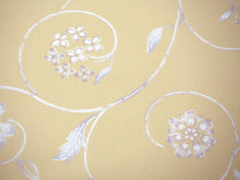 画像をギャラリービューアに読み込む, 着物 洗える着物 反物 レディース セミオーダー 仕立て付 濃ベージュ 花唐草 XS S M L XL 袷 単衣 和装 和服 女性 小紋 市田ひろみ好み 送料無料 きもの 羽織 コート ポリエステル