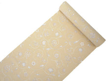 画像をギャラリービューアに読み込む, 着物 洗える着物 反物 レディース セミオーダー 仕立て付 濃ベージュ 花唐草 XS S M L XL 袷 単衣 和装 和服 女性 小紋 市田ひろみ好み 送料無料 きもの 羽織 コート ポリエステル