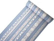 画像をギャラリービューアに読み込む, 着物 洗える着物 反物 レディース セミオーダー 仕立て付 水色 縞 更紗 間道 XS S M L XL 袷 単衣 和装 和服 女性 小紋 ハナエモリ 送料無料 きもの 羽織 コート ポリエステル