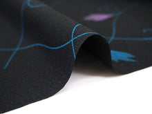 画像をギャラリービューアに読み込む, 着物 洗える着物 反物 レディース セミオーダー 仕立て付 黒 花 蔓 XS S M L XL 袷 単衣 和装 和服 女性 小紋 ハナエモリ 送料無料 きもの 羽織 コート ポリエステル