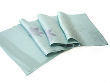 画像をギャラリービューアに読み込む, 帯揚げ 帯締め セット 正絹 カジュアル向き 丸組 深水色 麻の葉 紅葉 帯あげ アイスブルー 薄ピンク 帯〆 和装 小物 レディース 女性 婦人 おびあげ おびじめ ネコポス便可能 あす楽