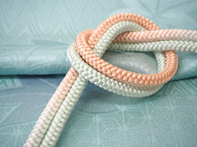 画像をギャラリービューアに読み込む, 帯揚げ 帯締め セット 正絹 カジュアル向き 丸組 深水色 麻の葉 紅葉 帯あげ アイスブルー 薄ピンク 帯〆 和装 小物 レディース 女性 婦人 おびあげ おびじめ ネコポス便可能 あす楽