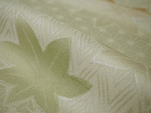 画像をギャラリービューアに読み込む, 帯揚げ 帯締め セット 正絹 カジュアル向き 平組 薄抹茶 麻の葉 紅葉 帯あげ 黄土色 白 帯〆 和装 小物 レディース 女性 婦人 おびあげ おびじめ ネコポス便可能 あす楽