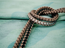 画像をギャラリービューアに読み込む, 帯揚げ 帯締め セット 正絹 カジュアル向き 丸組 ブルーグリーン 斜め取柄 帯あげ グレーベージュ 深緑 帯〆 和装 小物 レディース 女性 婦人 おびあげ おびじめ ネコポス便可能 あす楽