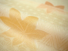 画像をギャラリービューアに読み込む, 帯揚げ 帯締め セット 正絹 カジュアル向き 丸組 クリームベージュ 麻の葉 紅葉 帯あげ 薄オレンジ ピンク 帯〆 和装 小物 レディース 女性 婦人 おびあげ おびじめ ネコポス便可能 あす楽