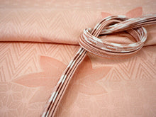 画像をギャラリービューアに読み込む, 帯揚げ 帯締め セット 正絹 カジュアル向き 平組 ピンク 麻の葉 紅葉 帯あげ ピンク 白 帯〆 和装 小物 レディース 女性 婦人 おびあげ おびじめ ネコポス便可能 あす楽