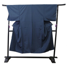 画像をギャラリービューアに読み込む, 洗える着物 メンズ 仕立て上がり 青 ストライプ 縞 ちりめん風 Mサイズ ハナエモリ 単品 男性 和装 和服 きもの プレタ 春 秋 冬 きもの カジュアル 普段着 ポリエステル 送料無料 あす楽