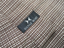 画像をギャラリービューアに読み込む, 洗える着物 メンズ 仕立て上がり ブラウン 格子 紬風 Lサイズ ハナエモリ 単品 男性 和装 和服 きもの プレタ 春 秋 冬 きもの カジュアル 普段着 ポリエステル 送料無料 あす楽