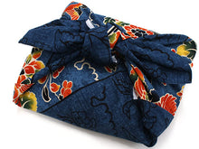 画像をギャラリービューアに読み込む, 風呂敷 ふろしき 大判 112cm エコバッグ 正倉院 双鳥文 綿 日本製 きれいい 上品 おしゃれ 和 コットン ギフト プレゼント ふろしき 大ふろしき お洒落 大人 女性 和柄 和風 バッグ タペストリー