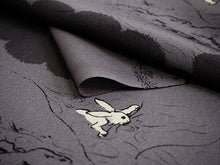 画像をギャラリービューアに読み込む, 長襦袢 洗える 反物 東レ 撫松庵 シルックデュエット フルオーダー 仕立て付 チャコールグレー 鳥獣戯画 女性 レディース 襦袢 無双袖 長じゅばん 着物 和装 和服 きもの 単品 インナー おしゃれ TORAY sillookduet 送料無料