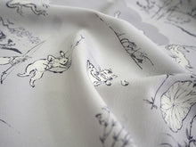 画像をギャラリービューアに読み込む, 長襦袢 洗える 反物 東レ 撫松庵 シルックデュエット フルオーダー 仕立て付 ライトグレー 鳥獣戯画 女性 レディース 襦袢 無双袖 長じゅばん 着物 和装 和服 きもの 単品 インナー おしゃれ TORAY sillookduet 送料無料