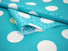 画像をギャラリービューアに読み込む, 長襦袢 洗える 反物 東レ シルック フルオーダー 仕立て付 濃水色 ドット 女性 レディース 桜地紋 水玉 襦袢 無双袖 長じゅばん 着物 和装 和服 きもの 単品 インナー おしゃれ TORAY sillook 送料無料