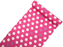 画像をギャラリービューアに読み込む, 長襦袢 洗える 反物 東レ シルック フルオーダー 仕立て付 濃ピンク ドット 女性 レディース 桜地紋 水玉 襦袢 無双袖 長じゅばん 着物 和装 和服 きもの 単品 インナー おしゃれ TORAY sillook 送料無料