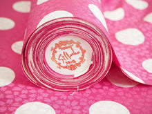 画像をギャラリービューアに読み込む, 長襦袢 洗える 反物 東レ シルック フルオーダー 仕立て付 濃ピンク ドット 女性 レディース 桜地紋 水玉 襦袢 無双袖 長じゅばん 着物 和装 和服 きもの 単品 インナー おしゃれ TORAY sillook 送料無料