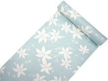 画像をギャラリービューアに読み込む, 長襦袢 洗える 反物 東レ シルック フルオーダー 仕立て付 水色 てっせん 女性 レディース 桜地紋 クレマチス 花 襦袢 無双袖 長じゅばん 着物 和装 和服 きもの 単品 インナー おしゃれ TORAY sillook 送料無料
