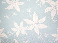 画像をギャラリービューアに読み込む, 長襦袢 洗える 反物 東レ シルック フルオーダー 仕立て付 水色 てっせん 女性 レディース 桜地紋 クレマチス 花 襦袢 無双袖 長じゅばん 着物 和装 和服 きもの 単品 インナー おしゃれ TORAY sillook 送料無料