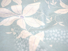 画像をギャラリービューアに読み込む, 長襦袢 洗える 反物 東レ シルック フルオーダー 仕立て付 水色 てっせん 女性 レディース 桜地紋 クレマチス 花 襦袢 無双袖 長じゅばん 着物 和装 和服 きもの 単品 インナー おしゃれ TORAY sillook 送料無料
