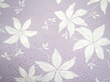 画像をギャラリービューアに読み込む, 長襦袢 洗える 反物 東レ シルック フルオーダー 仕立て付 藤色 てっせん 女性 レディース 桜地紋 クレマチス 花 襦袢 無双袖 長じゅばん 着物 和装 和服 きもの 単品 インナー おしゃれ TORAY sillook 送料無料