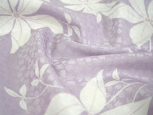 画像をギャラリービューアに読み込む, 長襦袢 洗える 反物 東レ シルック フルオーダー 仕立て付 藤色 てっせん 女性 レディース 桜地紋 クレマチス 花 襦袢 無双袖 長じゅばん 着物 和装 和服 きもの 単品 インナー おしゃれ TORAY sillook 送料無料