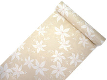 画像をギャラリービューアに読み込む, 長襦袢 洗える 反物 東レ シルック フルオーダー 仕立て付 ベージュ てっせん 女性 レディース 桜地紋 クレマチス 花 襦袢 無双袖 長じゅばん 着物 和装 和服 きもの 単品 インナー おしゃれ TORAY sillook 送料無料