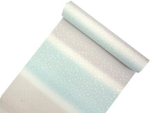 画像をギャラリービューアに読み込む, 長襦袢 洗える 反物 東レ シルック フルオーダー 仕立て付 水色×ベージュ×ライトグレー 横段 女性 レディース 霰地紋 鹿の子柄 襦袢 無双袖 長じゅばん 着物 和装 和服 きもの 単品 インナー おしゃれ TORAY sillook 送料無料