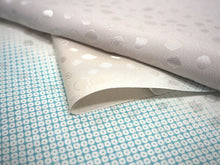 画像をギャラリービューアに読み込む, 長襦袢 洗える 反物 東レ シルック フルオーダー 仕立て付 水色×ベージュ×ライトグレー 横段 女性 レディース 霰地紋 鹿の子柄 襦袢 無双袖 長じゅばん 着物 和装 和服 きもの 単品 インナー おしゃれ TORAY sillook 送料無料