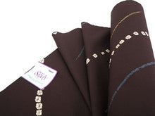 画像をギャラリービューアに読み込む, 着物 洗える着物 フルオーダー 仕立て付 小紋 焦げ茶地 斜め縞 東レシルジェリー 絞り風 雪輪 反物 和装 和服 袷 単衣 春 秋 冬 レディース 女性 きもの 羽織 コート カジュアル 上品 TORAY siljely 送料無料