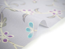 画像をギャラリービューアに読み込む, 着物 洗える着物 フルオーダー 仕立て付 小紋 薄紫色地 花唐草 東レシルジェリー 花 忍草 反物 和装 和服 袷 単衣 春 秋 冬 レディース 女性 きもの 羽織 コート カジュアル 上品 TORAY siljely 送料無料