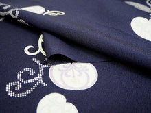 画像をギャラリービューアに読み込む, 着物 洗える着物 フルオーダー 仕立て付 小紋 濃紺地 橘 東レシルック 花 反物 和装 和服 袷 単衣 春 秋 冬 レディース 女性 きもの 羽織 コート カジュアル 上品 TORAY silook 送料無料