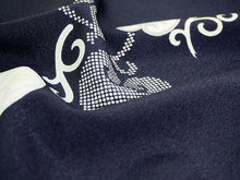 画像をギャラリービューアに読み込む, 着物 洗える着物 フルオーダー 仕立て付 小紋 濃紺地 橘 東レシルック 花 反物 和装 和服 袷 単衣 春 秋 冬 レディース 女性 きもの 羽織 コート カジュアル 上品 TORAY silook 送料無料