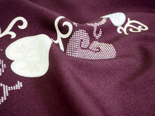 画像をギャラリービューアに読み込む, 着物 洗える着物 フルオーダー 仕立て付 小紋 濃紫地 橘 東レシルック 花 反物 和装 和服 袷 単衣 春 秋 冬 レディース 女性 きもの 羽織 コート カジュアル 上品 TORAY silook 送料無料