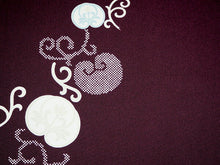 画像をギャラリービューアに読み込む, 着物 洗える着物 フルオーダー 仕立て付 小紋 濃紫地 橘 東レシルック 花 反物 和装 和服 袷 単衣 春 秋 冬 レディース 女性 きもの 羽織 コート カジュアル 上品 TORAY silook 送料無料