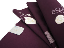 画像をギャラリービューアに読み込む, 着物 洗える着物 フルオーダー 仕立て付 小紋 濃紫地 橘 東レシルック 花 反物 和装 和服 袷 単衣 春 秋 冬 レディース 女性 きもの 羽織 コート カジュアル 上品 TORAY silook 送料無料