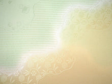 画像をギャラリービューアに読み込む, 帯揚げ 帯締め セット 絹 薄緑 薄からし色 ぼかし 帯揚 たまご色 帯締 道長取り あられ 笹蔓 地紋 ゴールド 高麗 平打ち 金 丹後ちりめん 訪問着 付け下げ 色無地 フォーマル お出かけ 和装小物 着付け小物 着物 和服 和装 レディース 女性 帯あげ 帯〆 送料無料 あす楽