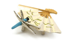 画像をギャラリービューアに読み込む, 帯留 扇とトンボ 投扇興 単品 三分紐を通す シンプル 和 可愛い 帯留め 帯どめ 小紋 洒落着 パーティー お花見 お出かけ 和装小物 着物 和服 和装 帯飾り SUU 日本製 アクセサリー