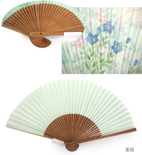画像をギャラリービューアに読み込む, 扇子 紙扇子 8種類 19.5cm 桜 なでしこ 萩 朝顔 ピンク 水色 紙扇子 エコ 夏 ギフト 母の日 レディース プレゼント 実用的
