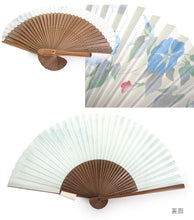 画像をギャラリービューアに読み込む, 扇子 紙扇子 8種類 19.5cm 桜 なでしこ 萩 朝顔 ピンク 水色 紙扇子 エコ 夏 ギフト 母の日 レディース プレゼント 実用的