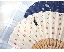 画像をギャラリービューアに読み込む, 扇子 扇子袋 2点セット 4種類 猫 犬 人気のアニマルシリーズ ピンク グリーン 紺 ベージュ ねこ いぬ 柴犬 ギフト 母の日 レディース プレゼント 実用的 箱入り ラッピング無料