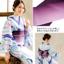 画像をギャラリービューアに読み込む, 半幅帯 浴衣帯 ぼかし リバーシブル 全7色 紫 赤 ピンク 黒 黄色 帯 細帯 浴衣 ゆかた カジュアル レディース グラデーション アレンジ 半巾帯 四寸 日本製 女性 和装 和服 レトロ モダン あす楽