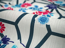 画像をギャラリービューアに読み込む, 浴衣 単品 レディース 白地 深緑 麻の葉 雪輪 桜 菊 ピンク ブルー 青 単品 フリーサイズ 大人 ゆかた yukata 綿 粋 レトロ モダン 和装 和服 女性 夏祭り 花火大会