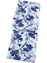 画像をギャラリービューアに読み込む, 浴衣 単品 レディース 薄水色地 青 葡萄 ぶどう ブルー 単品 フリーサイズ 大人 ゆかた yukata 綿 粋 レトロ モダン 和装 和服 女性 夏祭り 花火大会